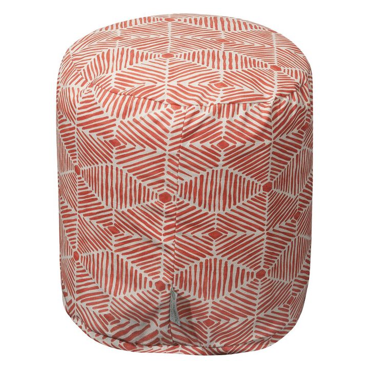Majestic Home Goods Pouf Charlie Salmon