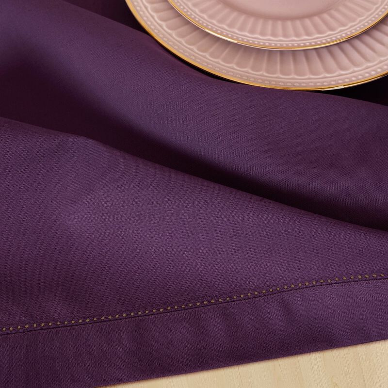 Cotton Linen Table Runner - Cotton Linen Hemstitch image number 4