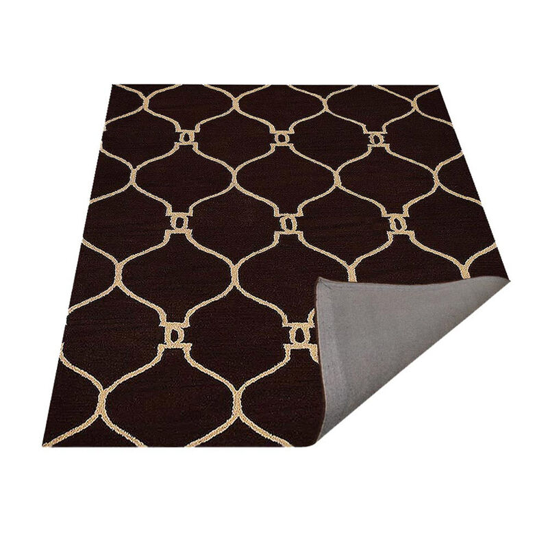 RUGSOTIC CARPETS HAND TUFTED WOOL ECO-FRIENDLY AREA RUGS  - Rectangle Shape, Brown & Beige, Geometric Modern Design, High Pile Handmade Area Rugs for Living Room, Bed Room (K01004) image number 4