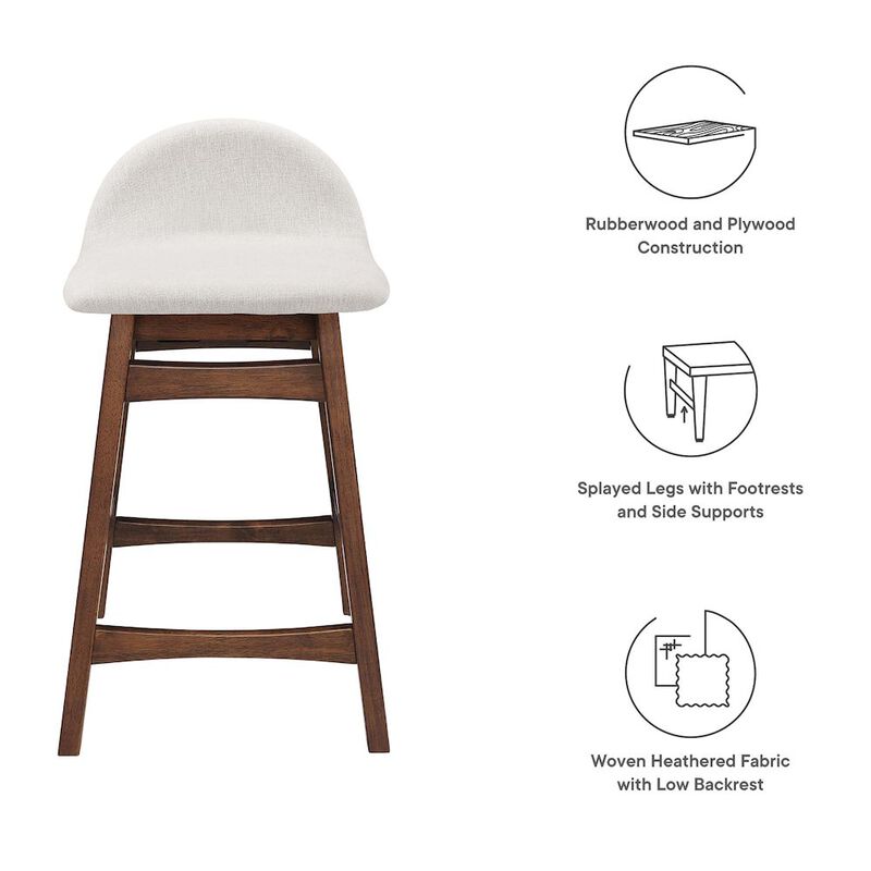 Juno Wood Counter Stool Set of 2 image number 2