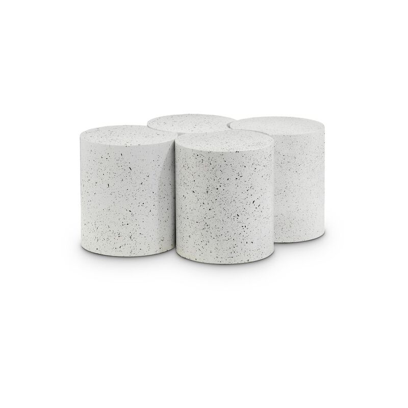 Meridian Furniture Dimple White Coffee Table