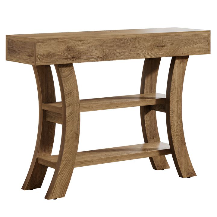 Sofa Console Table with Storage Shelves for Entryway and Hallway