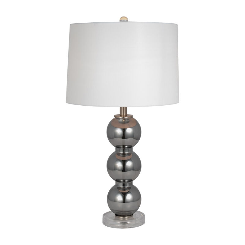 Glass 28" Orbs Table Lamp, Smoke image number 1