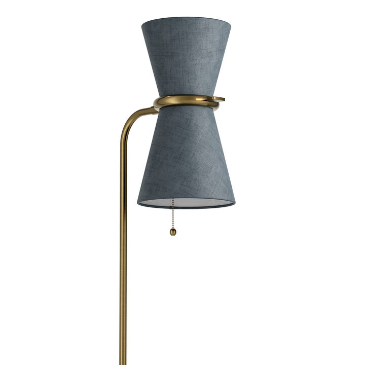 Gable Blue Floor Lamp