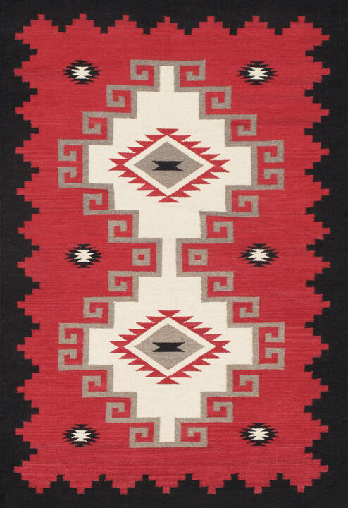 Pasargad Home Tuscany Hand-Woven Wool Area Rug- 4' 0'' X  5'11''