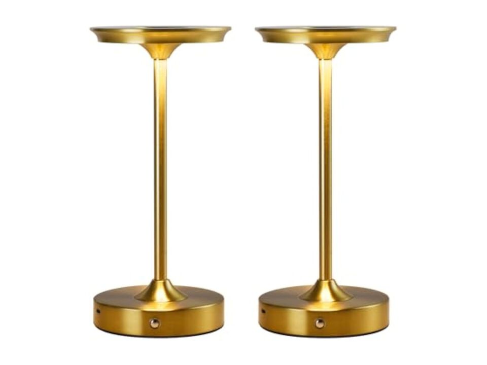 Rechargeable Cordless LED 2 Pack Table Lamps For Patio Outdoor Restaurant