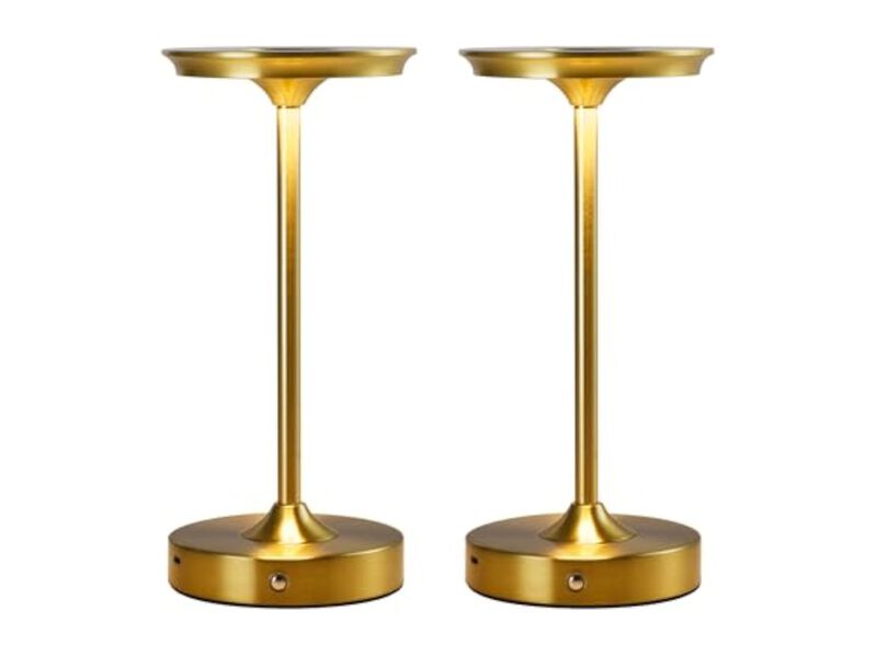 Rechargeable Cordless LED 2 Pack Table Lamps For Patio Outdoor Restaurant image number 0
