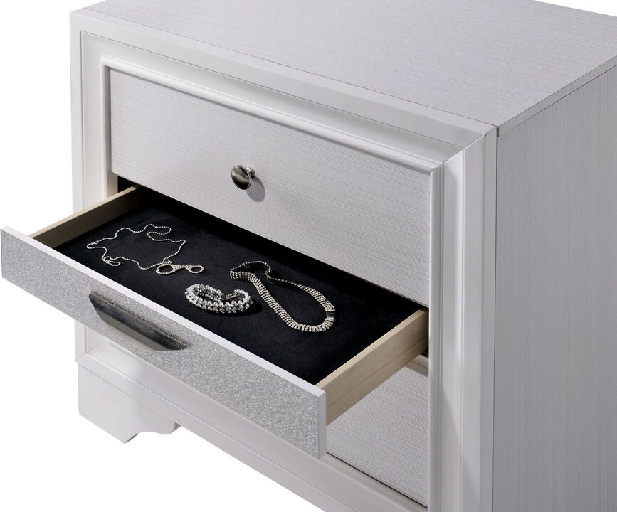 Streamdale Hidden Jewelry Drawer Nightstand Table