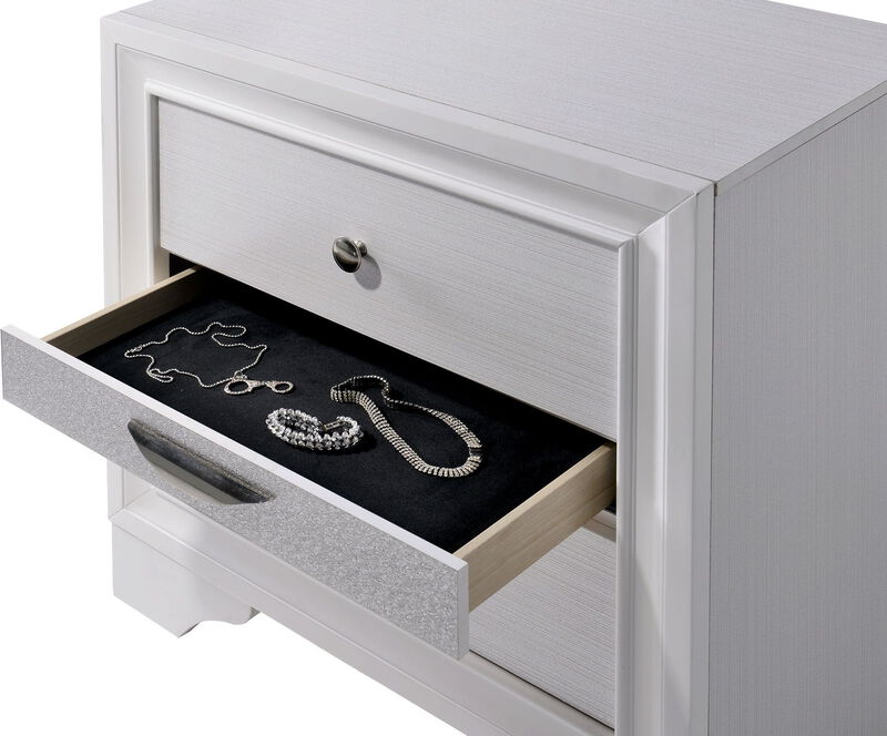 Streamdale Hidden Jewelry Drawer Nightstand Table