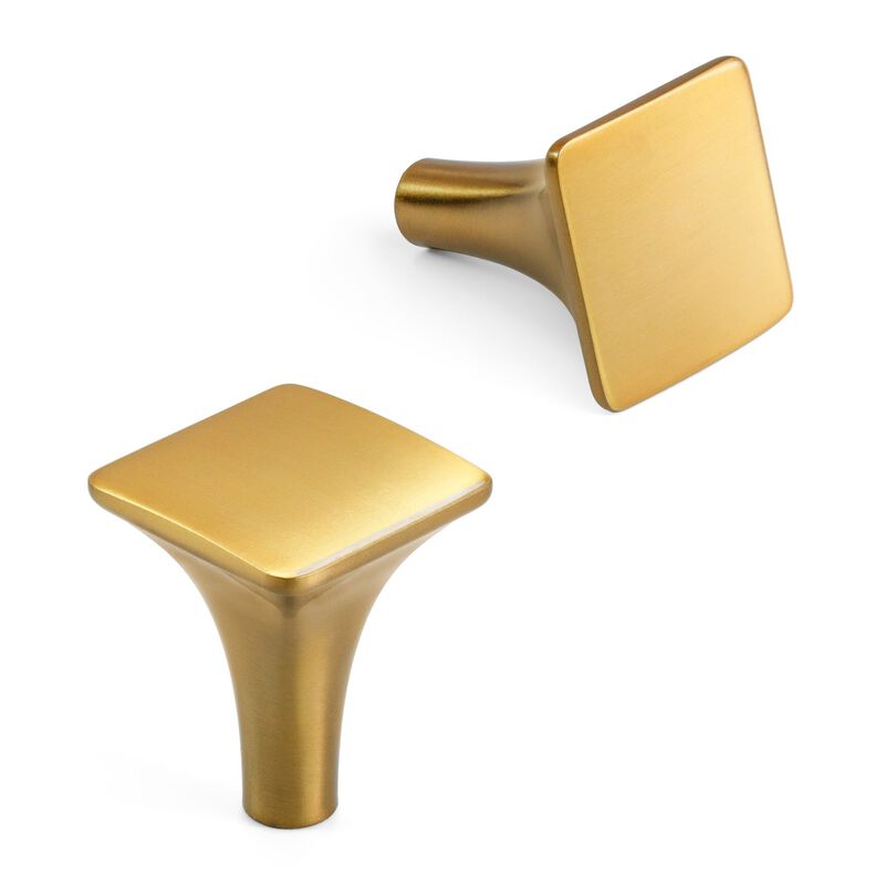 Hestia Hardware 10 Pack Modern Flat Square Cabinet Knobs image number 0