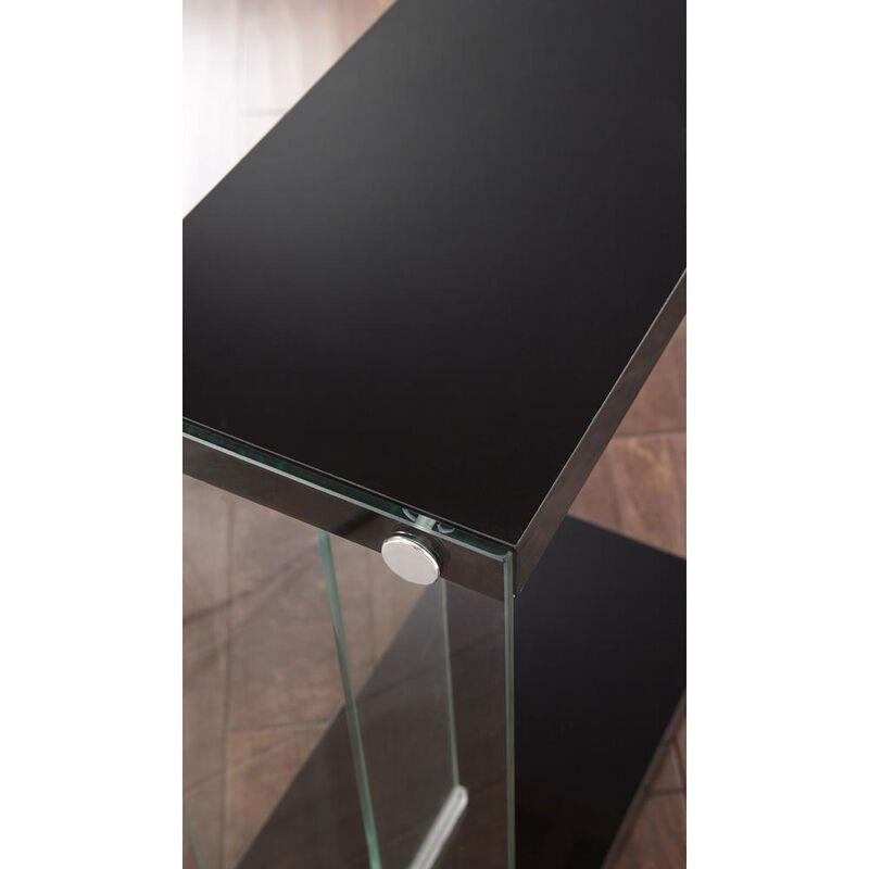 Elaina Chair Side End Table Black