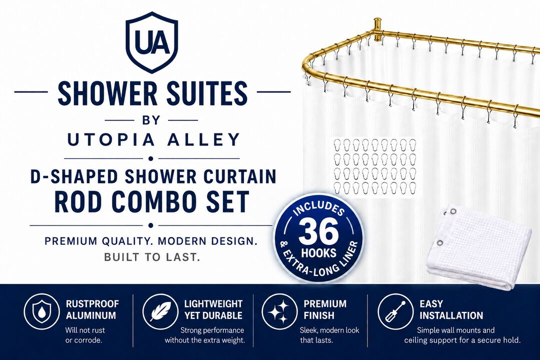 Shower Suites By D-Shaped Shower Curtain Rod