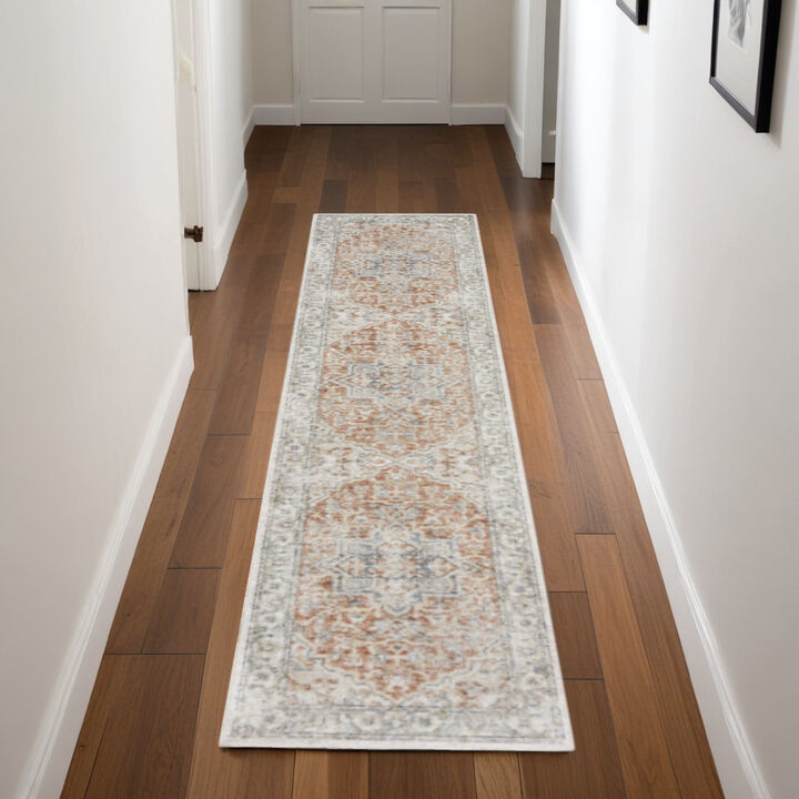 HomeRoots Oriental Washable Runner Rug