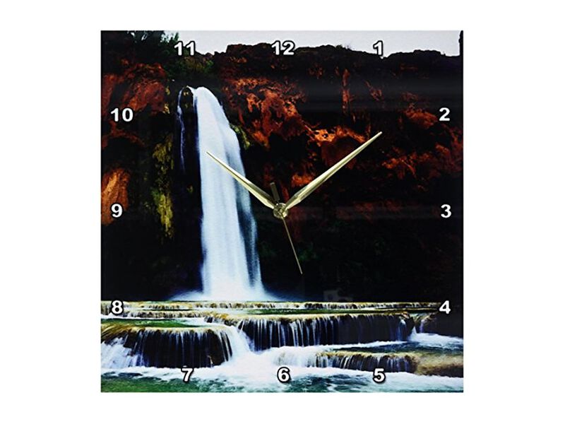 Arizona Havasupai Reservation Havasu Falls Wall Clock 13 Inch Home Decor image number 0