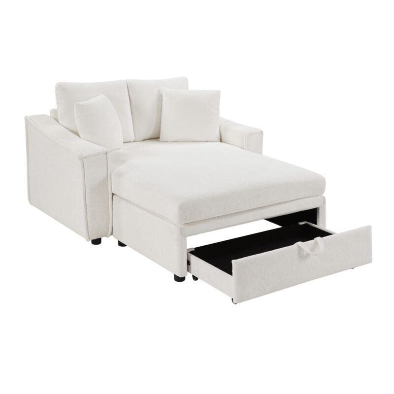 Bled Snowflake Velvet Chaise Sofa with Storage image number 6