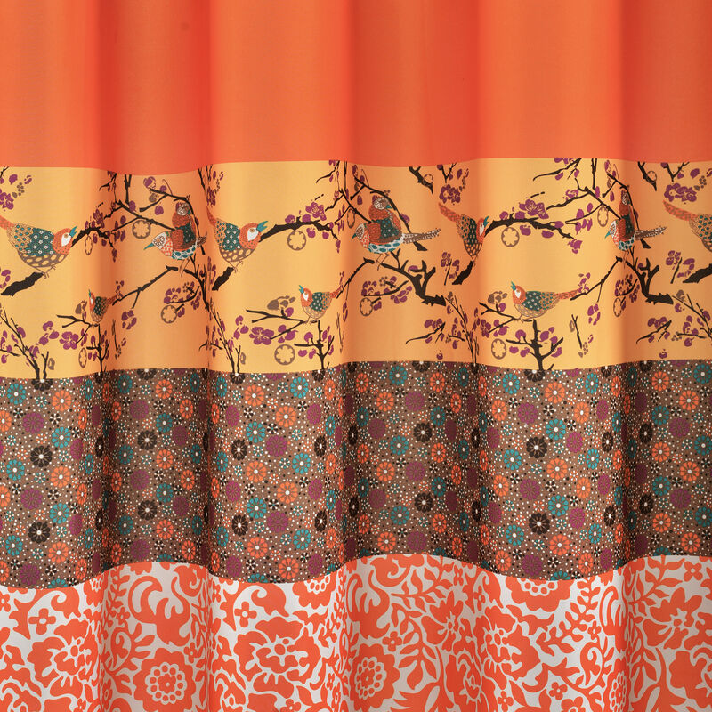Royal Empire Window Curtain Panels Tangerine 52x84 Set