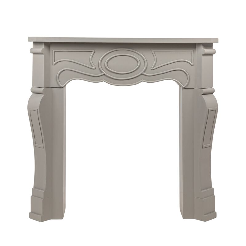 Small Victorian Decorative Fireplace Mantel, Grey image number 3