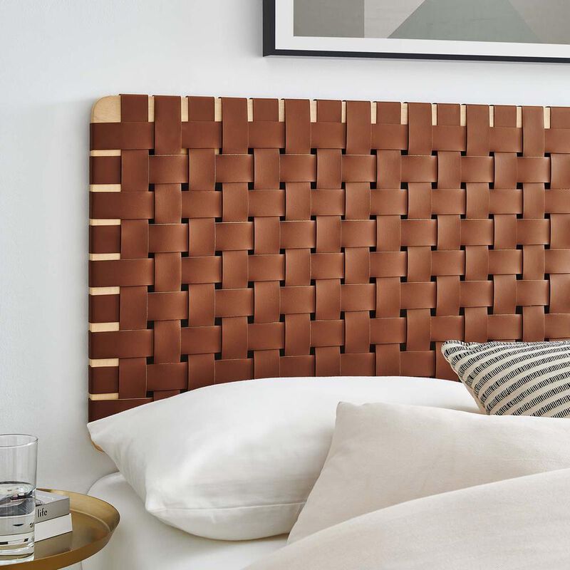 Modway Sparta Weave Full Vegan Leather Headboard
