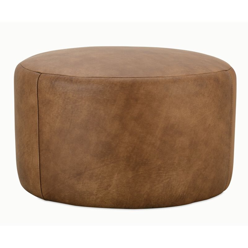 Cleo Leather Ottoman