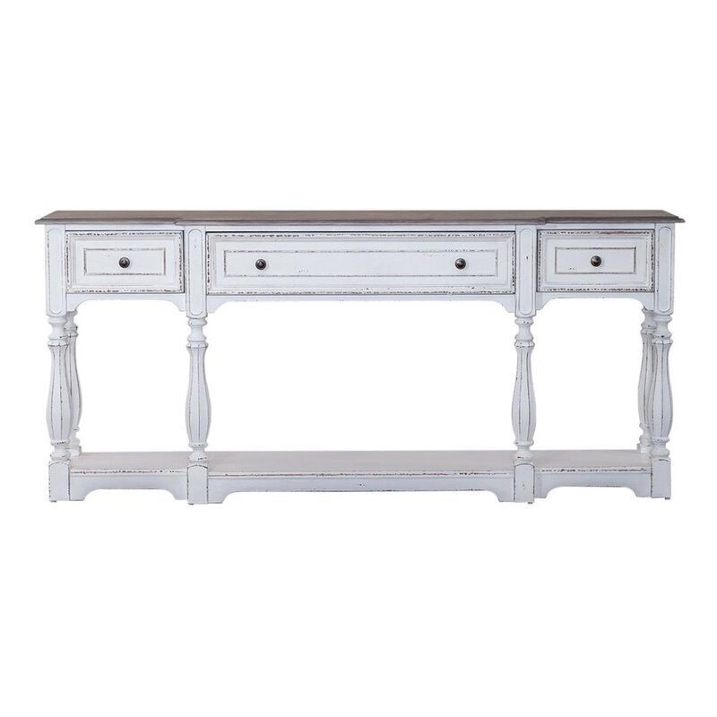 Liberty Furniture Magnolia Manor 72 Inch Hall Console Table in Antique White image number 1