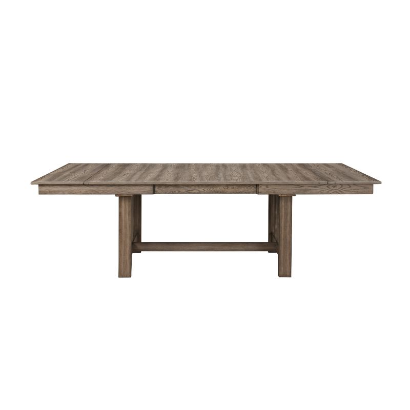 Harris Extendable Dining Table, 66-94 Inch Top, Walnut Brown Wood image number 3