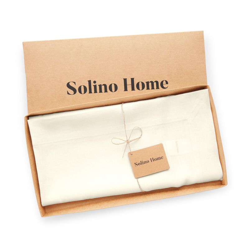 Solino Home 100% Pure Linen Table Throw - Fete