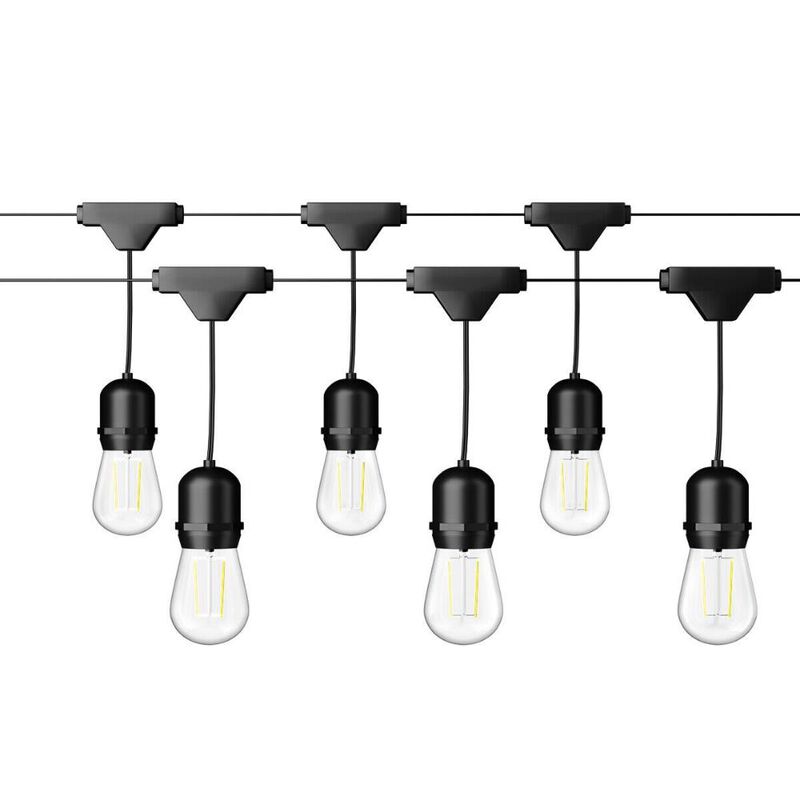 19.5FT LED Outdoor Waterproof Globe String Lights Bulbs