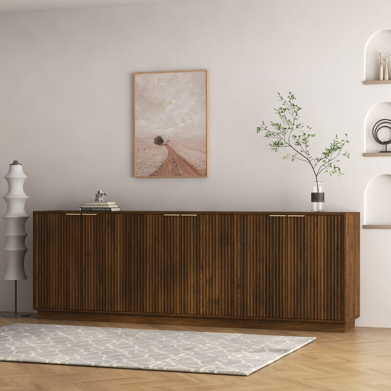 Zunsos Large Sideboard Modern Buffet Cabinet image number 6