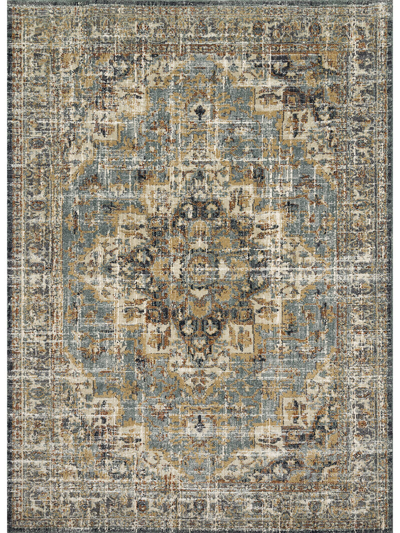 James JAE04 Sky/Multi 7'10" x 10'10" Rug by Magnolia Home by Joanna Gaines
