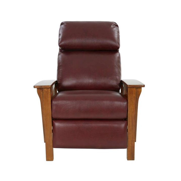 Barcalounger Mission Recliner, Marisol Cabernet / All Leather