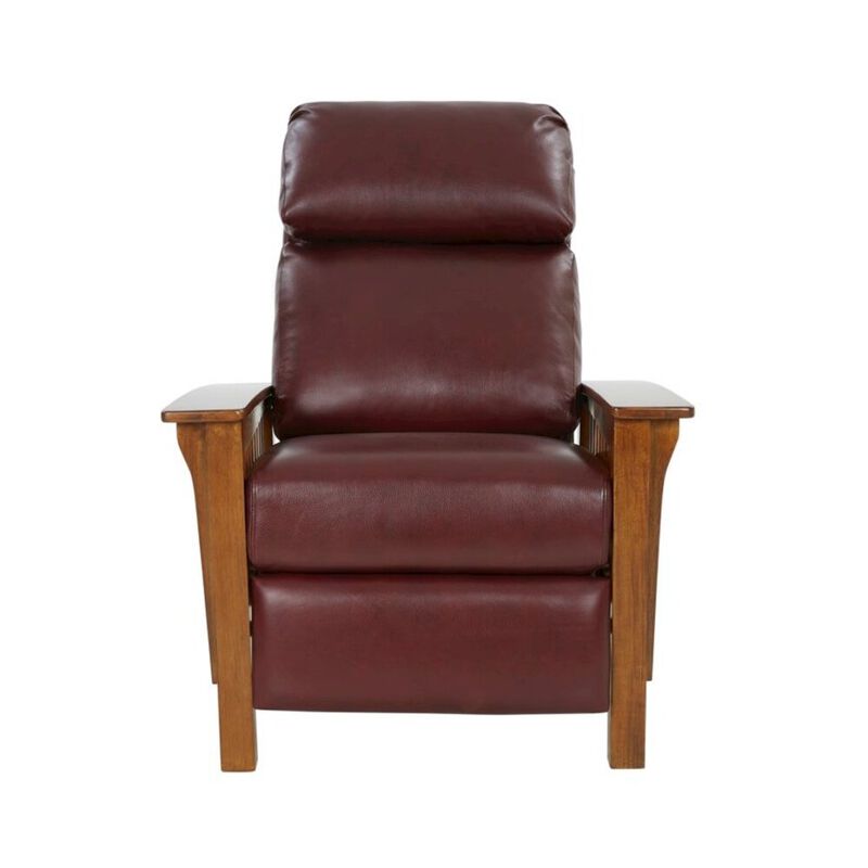 Barcalounger Mission Recliner, Marisol Cabernet / All Leather