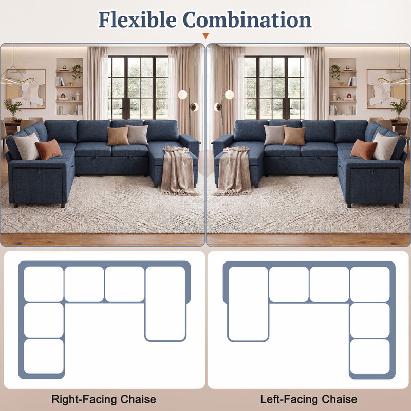 Spesi U-Shaped Convertible Sectional image number 3