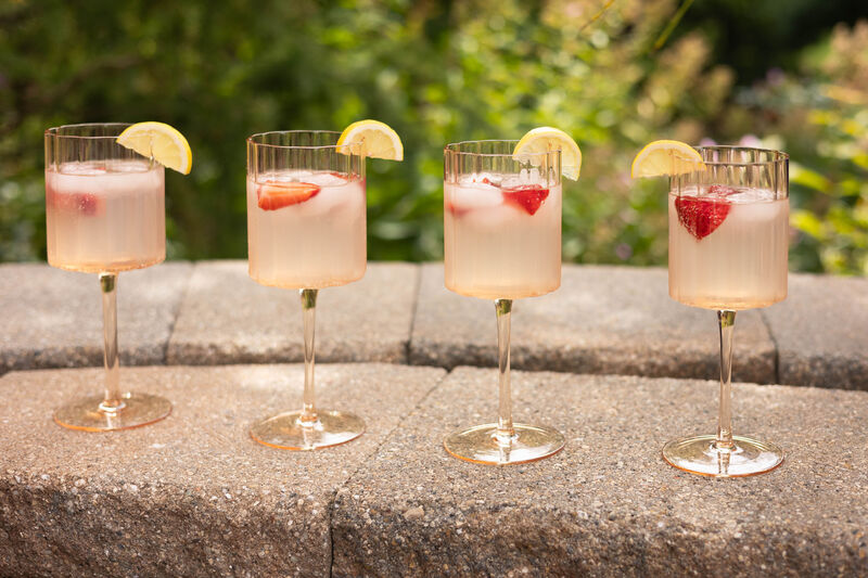 Jeanne Fitz Scalloped Rim Fluted Wine Glass, Set of 4, 12oz, image number 5