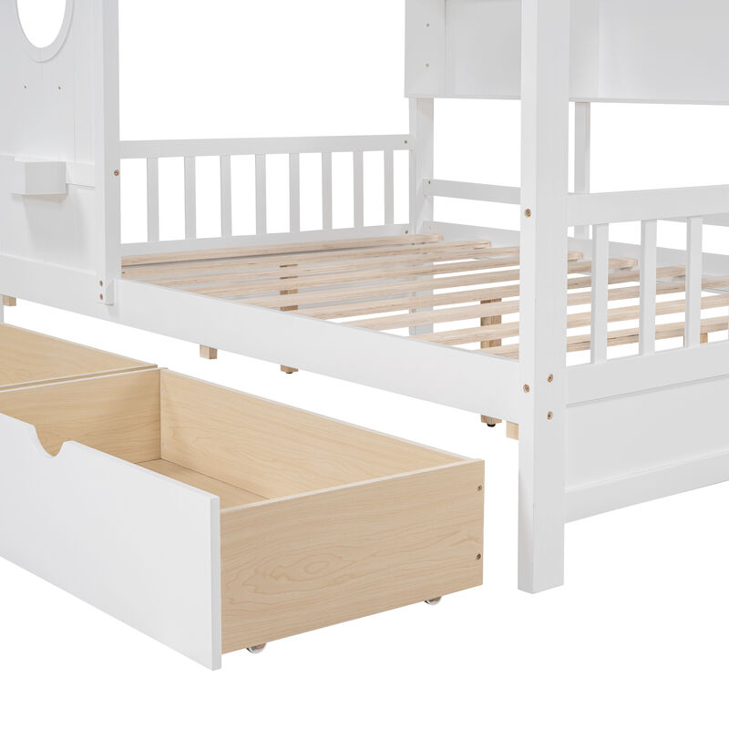 Pedwan Kids Full Size House Bed image number 5