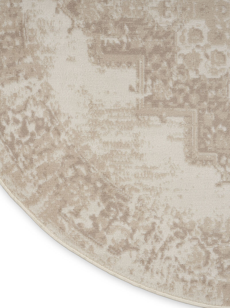 Grafix GRF14 Ivory/Beige 5'3" x Round Rug