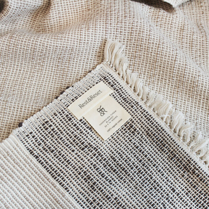 Ancestry Handwoven Throw Blanket Organic Cotton