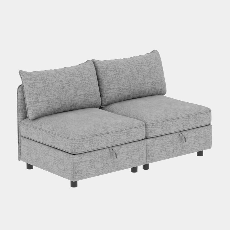 Fegfob U‑Shaped Chenille Sectional Sofa image number 7