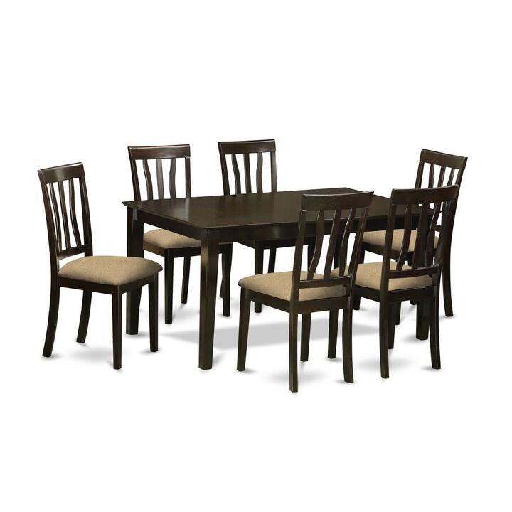 7 PC Dining room set for 6-Dining Table and 6 Dining Chairs