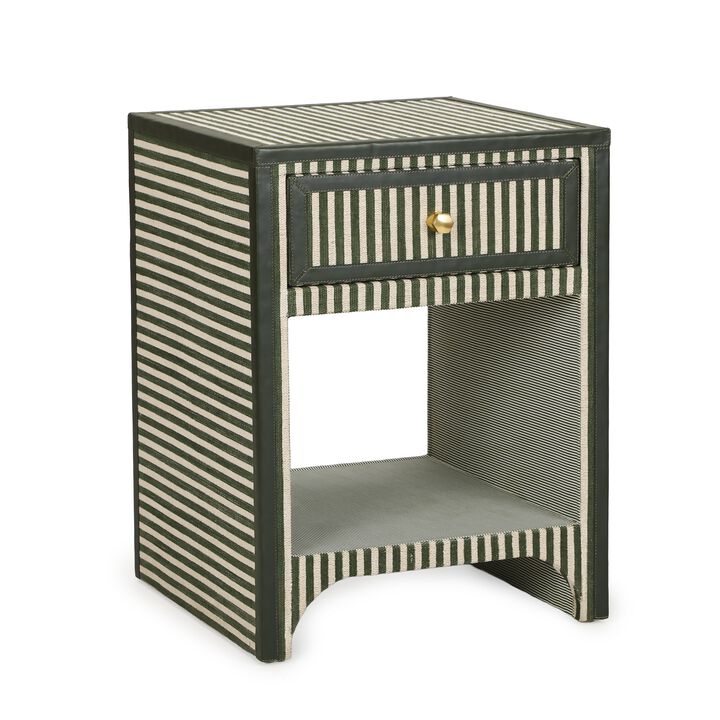 Kora Terracotta Cotton Jute Nightstand