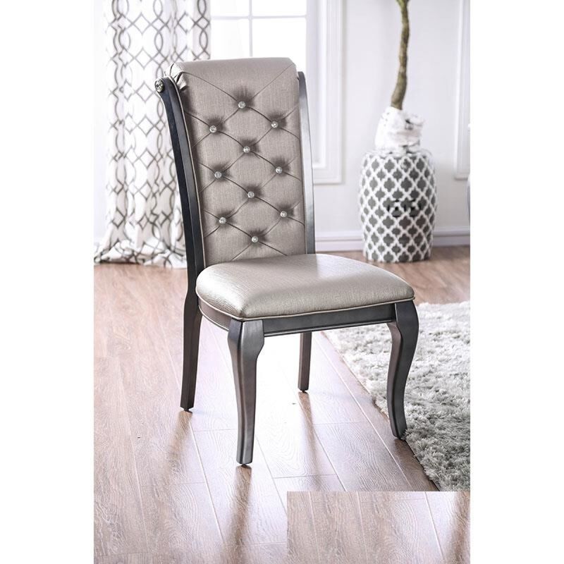 Amina Traditional Dining chair Gray #CM3219GY
