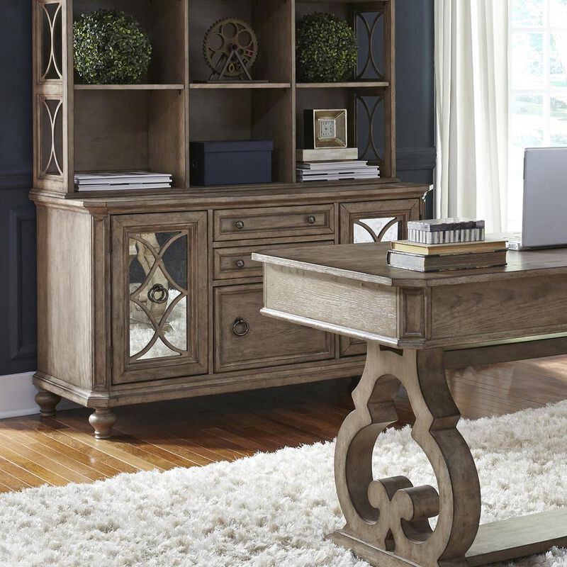 Liberty Furniture Simply Elegant Credenza in Heathered Taupe image number 1