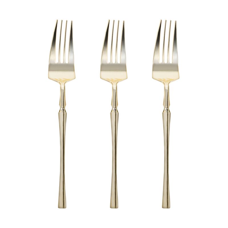 Solid Gold Moderno Plastic Dinner Forks (240 Forks) image number 2