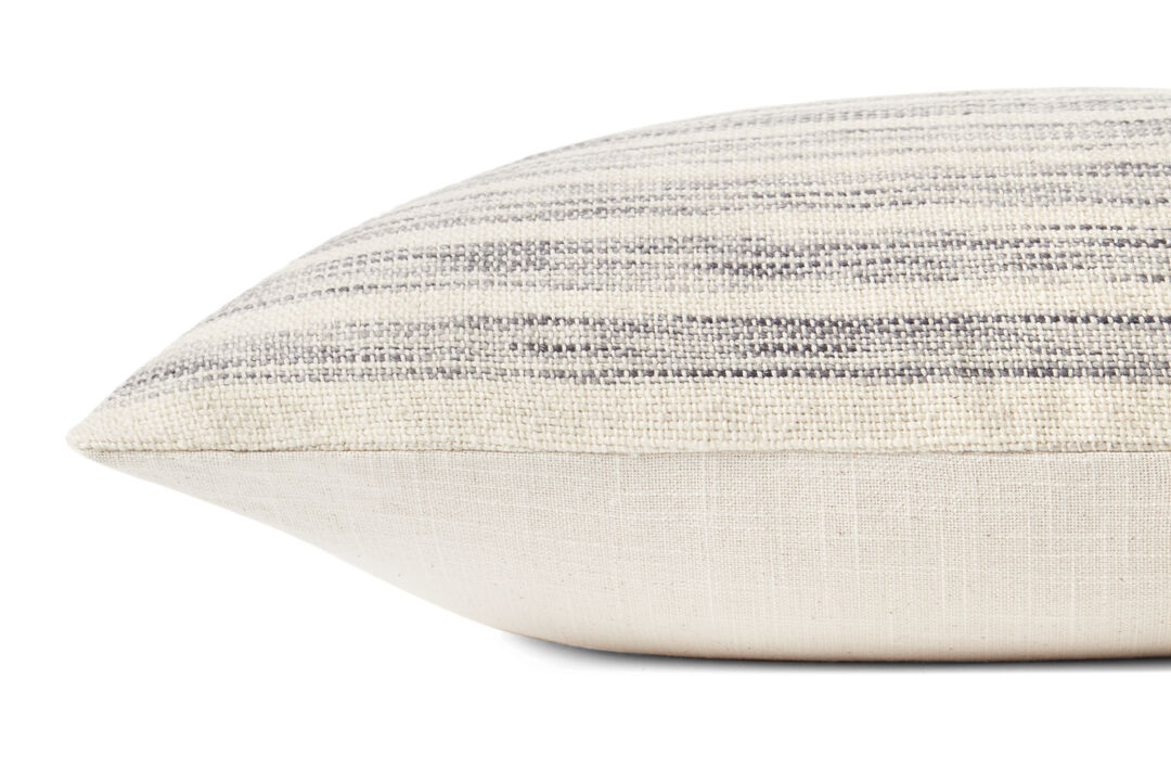Marielle PAL0028 Ivory/Stone 22''x22'' Down Pillow by Amber Lewis x Loloi, Set of Two