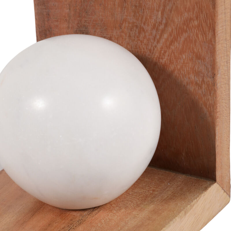 S/2 6" Bookend With Marble Orb image number 5