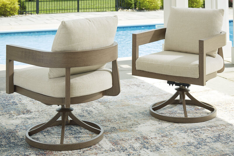 Serene Bay Swivel Dining Chair W/Cushion