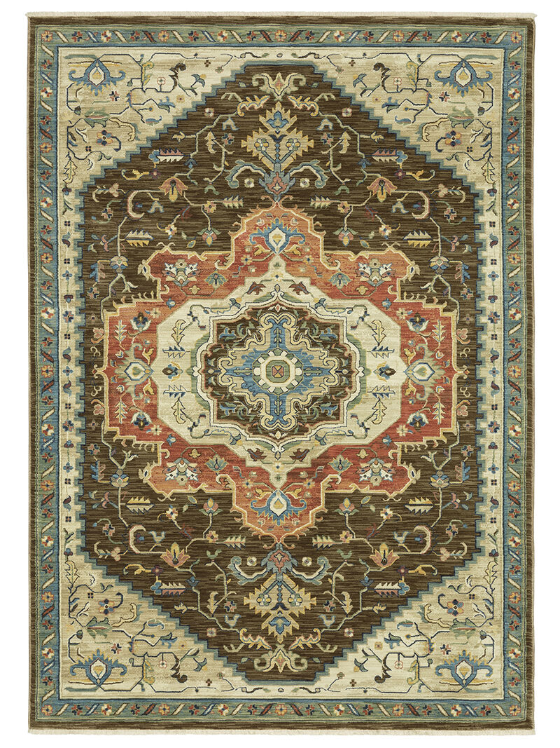 Francesca 5'3" x 7'6" Brown Rug image number 0