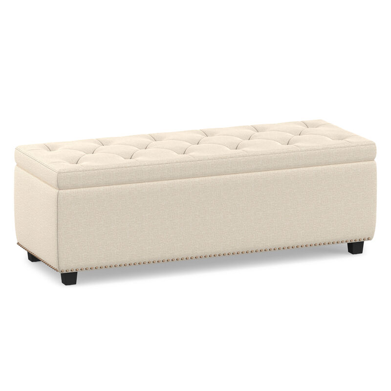 Simpli Home Hamilton Storage Ottoman image number 0