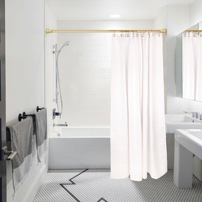 Utopia Alley Rust-Resistant Metal Shower Curtain Hooks with Large Crystal, Set of 12 image number 6