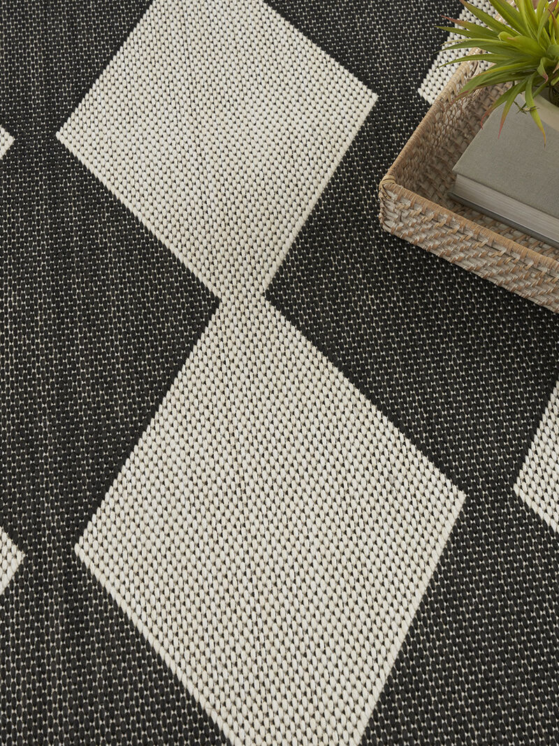 Positano POS04 Black 6' x 9' Rug