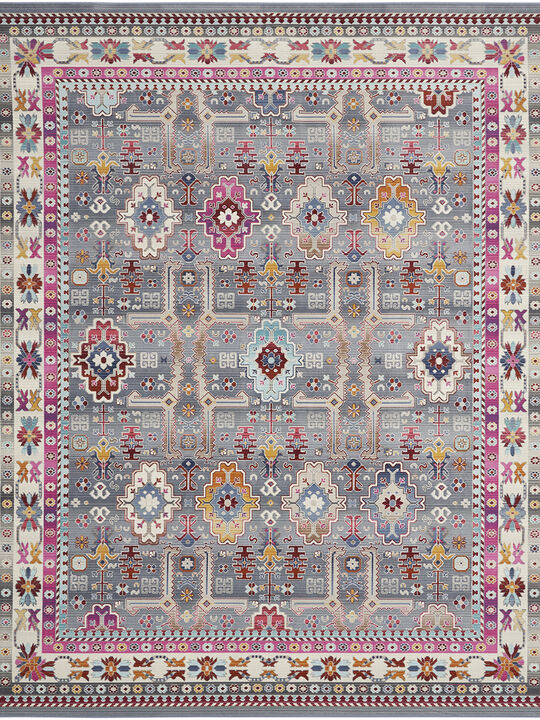 Vintage Kashan VKA05 Gray/Multicolor 8'10" x 11'10" Rug